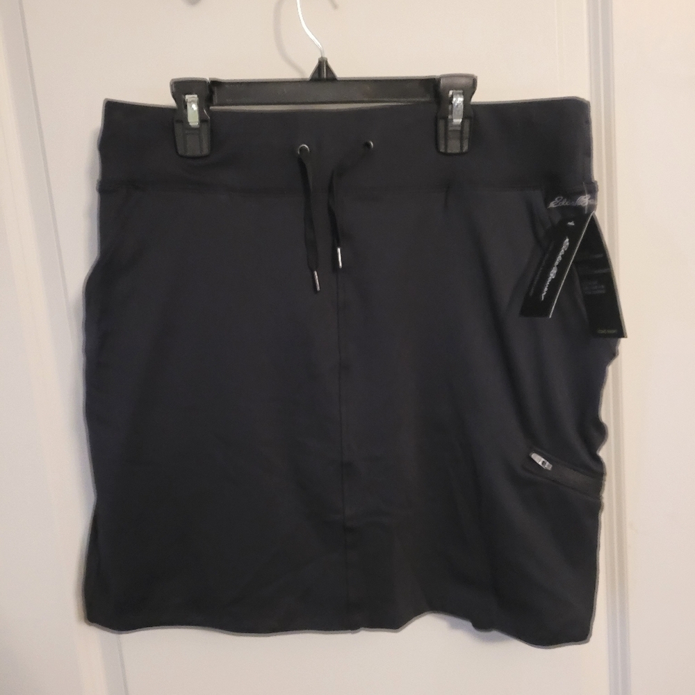 Eddie Bauer Black Skort with Drawstring